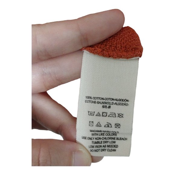 Free People Brentwood Cotton Cardigan Orange XS - Picture 6 of 10